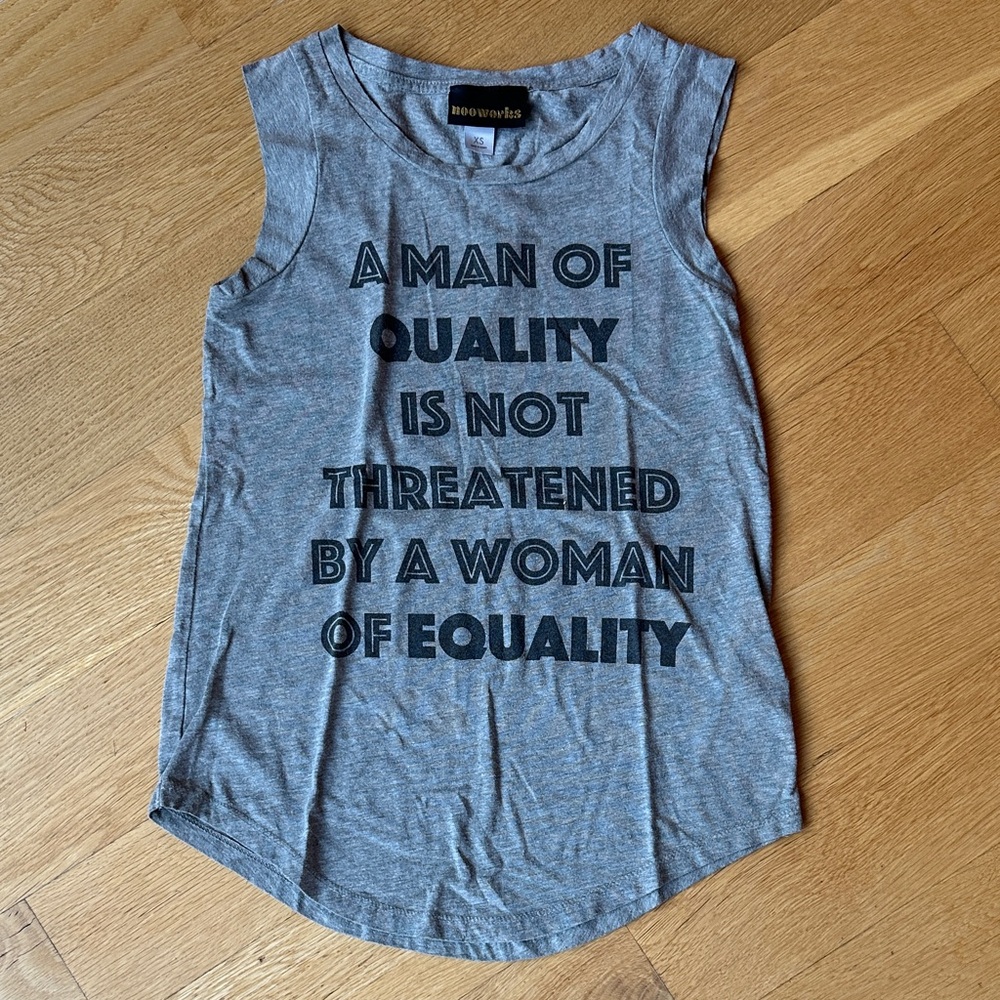 Vintage Nooworks Feminist Muscle Tee